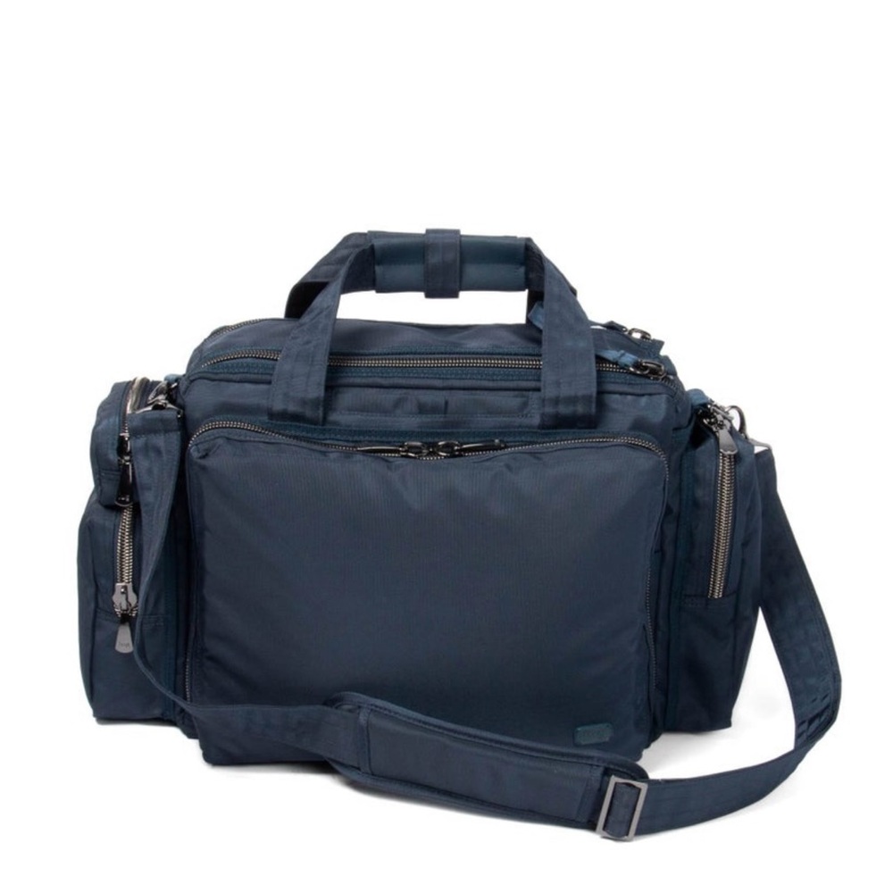 Lug NWT ATLAS ULTRA X Material INDIGO NAVY BLUE Weekender Overnight Unisex Tote